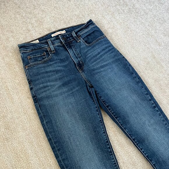 Levi’s Premium 721 High Rise Skinny Blue Jeans 28 - Picture 3 of 11